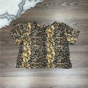 Prince Peter Collection Snake Crop Top Size Small